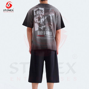 Camiseta Personalizada de Manga Corta para Hombre, 100% Algodón, Diseño Gráfico, Estilo Urbano, Fabricante OEM ODM - Product Image 4