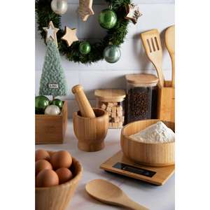 Bol en bambou Excelsa 16x8.5x16 cm beige, vaisselle écologique - Product Image 2