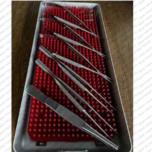 Juego de 10 Instrumentos de Microcirugía Oftálmica, Tijeras de Acero Inoxidable Alemán, Pinzas de Capsulorrexis para Cirugía Ocular - Product Image 5