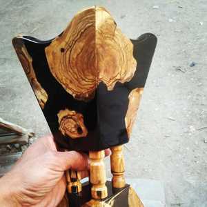 Brûleur d'encens Bakhoor Madhkan artisanal en résine époxy, parfum Oud arabe, écologique, pour la maison, parfum du Ramadan - Product Image 1