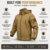 Veste tactique imperméable pour homme, veste softshell pour la chasse, la pêche, la montagne, veste thermique coupe-vent
