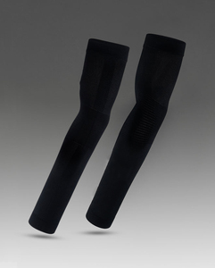 Manchons de compression à manches longues pour hommes, rose uni, en polyester, protection UPF50+, vêtements de sport - Product Image 4