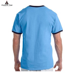 เสื้อยืดเปล่า 100% ผ้าฝ้าย คุณภาพสูง เสื้อยืดผู้ชาย ผู้ผลิตเสื้อยืดแบบกำหนดเอง พร้อมโลโก้ ขายส่ง เสื้อยืดคอกลม - Product Image 5