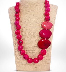 Handmade <b>Resin</b> Necklace for Women, Unique Colorful Pendant Necklace with Artistic Design, Lightweight Fashion Jewelry for Daily - Product Image 2