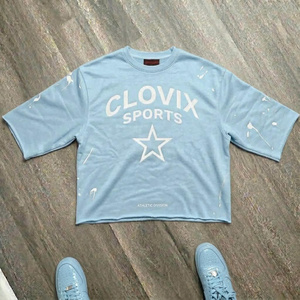T-shirt streetwear personnalisé avec logo du fabricant - Impression sérigraphique et impression en relief, manches courtes - Product Image 3