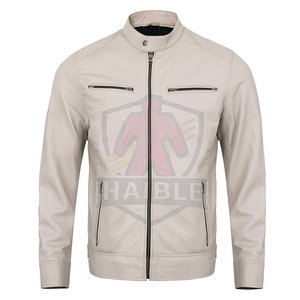 เสื้อแจ็คเก็ตมอเตอร์ไซค์หนังแท้คุณภาพสูง ระบายอากาศได้ดี ราคาถูก สำหรับผู้ชาย ใส่ได้ในฤดูหนาว กันน้ำ MOQ ต่ำ - Product Image 4