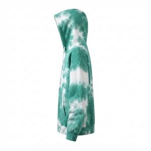 Sweat-shirt à capuche oversize tie-dye en molleton de coton vierge, vente en gros - Product Image 2