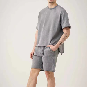 Ensemble d'été pour homme, t-shirt à manches courtes et short, 2 pièces, ensemble décontracté personnalisé, vêtements pour homme, ensembles de chemises pour homme - Product Image 1