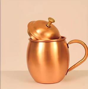 Factory Wholesale Best Quality 100% <b>Copper</b> Moscow Mule Mug Indian Manufacturer Beer <b>Cup</b> & Water Drinkware - Product Image 1