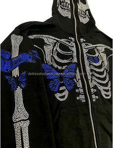 Nouveau sweat à capuche strass pour hommes Basics coton mélangé sweats à capuche hommes sweats à capuche personnalisés sweat pour hommes au prix de gros - Product Image 3