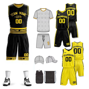 قميص كرة سلة قابل للعكس مخصص للرجال والنساء طباعة اسم رقم الفريق شعار مخصص لكرة السلة الكلية جيرسي الجامعة - Product Image 2