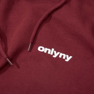 Sweat à capuche marron personnalisé avec imprimé minimaliste OnlyNY-Sweat à capuche élégant pour hommes et femmes en streetwear haut de gamme - Product Image 5