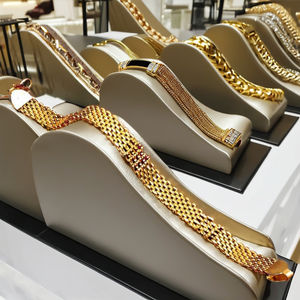 Pulsera de Eslabones Múltiples de Latón Chapado en Oro de 14K, 18K, 24K al por Mayor con Cierre de Gancho en S, Joyería de Moda para Hombre - Product Image 6