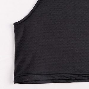 Camiseta sin Mangas Negra para Hombre AL RAFEEQ INTERNATIONAL, Cuello Redondo, Tejida, 100% Algodón, Corte Musculoso Informal, Secado Rápido, Ropa Deportiva Sólida para Gimnasio - Product Image 4