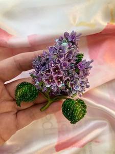 Handmade Embroidery Beaded Brooch with Intricate Beadwork and Fine Details Luxury Designer Embroidered Beaded - Product Image 3