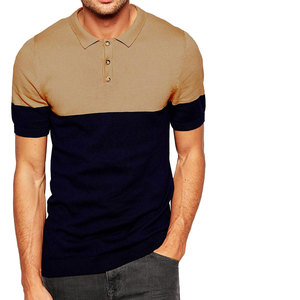 Polo de manga corta para hombre, diseño premium de última generación, con bloques de color en el pecho, cuello camisero, precio al por mayor razonable. - Product Image 3