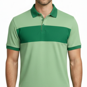 Camiseta de Punto Verde Claro para Hombre, Más Vendida, para Actividades al Aire Libre, con Cuello Sólido en Verde Oscuro, Manga Larga, Transpirable - Product Image 2