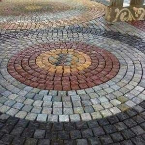 Natural Granite Cobblestone Cube Stone Pavers for Outdoor Landscaping and Driveway Flamed / Tumbled Granite Cube Stones - Product Image 5