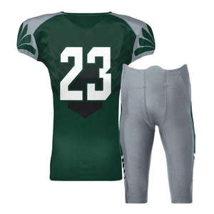 Uniforme de football américain à manches courtes, 100% polyester, séchage rapide et respirant, vêtements d'entraînement pour équipe - Product Image 2