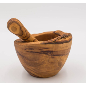 Premium Handcrafted Natural Wood Mortar and Pestle Set Farmhouse Kitchen Spice <b>Grinder</b> and <b>Herb</b> Crusher in Good Price - Product Image 3