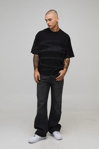 เสื้อยืดสตรีทแวร์ผู้ชายไซส์ใหญ่ ทรงบ็อกซี่ ไหล่ตก ผ้าฝ้ายเนื้อหนัก สวมใส่สบายๆ แฟชั่นฤดูร้อน - Product Image 6