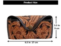 Étui à lunettes en cuir véritable fabriqué à la main avec ceinture en cuir porte-lunettes unisexe étui à lunettes de lecture