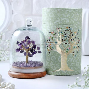 Arbre d'améthyste artisanal de qualité supérieure en gros, contenant en forme de dôme, pierre précieuse de guérison, bonsaï, Reiki, chakra, méditation, décoration énergétique pour la maison, mascotte - Product Image 4