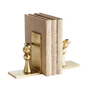 Sujetalibros decorativos vintage dorados con diseño geométrico cuadrado de metal, soportes para libros de hierro para decoración moderna del hogar y la oficina. - Product Image 6