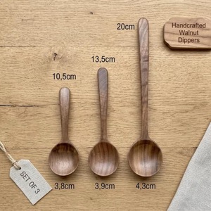 Wooden Natural 6-Piece Gold Plated <b>Mirror</b> Polish Eco-Friendly Dishwasher Safe Spoon Set High Quality - Product Image 5