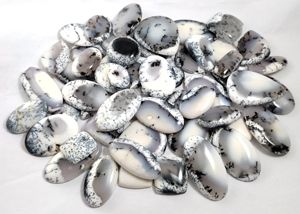 Wholesale Natural Dendritic <b>Opal</b> Cabochon Semi Precious <b>Opal</b> Loose Gemstone For Silver Brass Rings Pendants Jewelry Making - Product Image 3