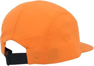 Casquette de baseball à profil bas 5 panneaux orange ajustée à visière plate unisexe décontractée respirante imperméable 100 % coton pour l'été - Product Image 3