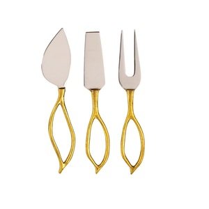 Leaf Handle Cheese <b>Knife</b> Gift Boxed Stainless Steel Cheese Fork <b>Knife</b> Spatula Serving Tools - Product Image 1