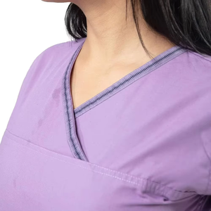 Precio de Fábrica, Conjuntos de Uniformes Médicos Personalizados de Alta Calidad, Unisex, Manga Corta, para Clínica Dental, Hospital Veterinario, Tela de Lana - Product Image 5