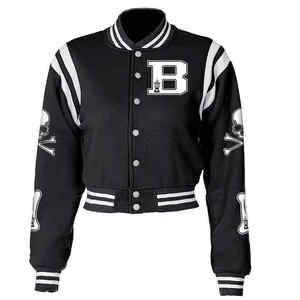 Men's Coated Stand Collar Windproof Polyester/Cotton Varsity <b>Jacket</b> Stylish and Durable Comfortable Outerwear - Product Image 1