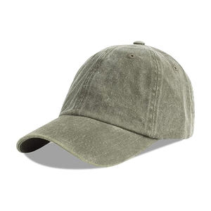 Casquette de baseball en coton lavé vert sauge, respirante, imperméable, non structurée, style Dad Hat, réglable, décontractée, pour l'extérieur, unisexe, vente en gros - Product Image 1