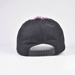 Gorra de Béisbol con Diamantes de Imitación Coloridos, Protección Solar, Diseño de 6 Paneles, Gorras de Béisbol Hechas a Mano - Product Image 5