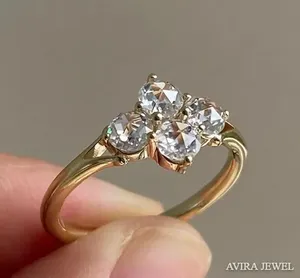 Anillo de Compromiso y Boda de Diamante Moissanite de Alta Calidad, 1 Quilate, Sin Níquel, Sin Plomo, Joyería Clásica de Plata 925 para Mujer - Product Image 2