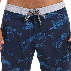 OEM Luxury Custom Unisex Boardshorts Custom Label Surf Fishing <b>Shorts</b> Custom Logo UPF 50 Recycled Solid <b>Pattern</b> <b>Swim</b> <b>Shorts</b> - Product Image 2