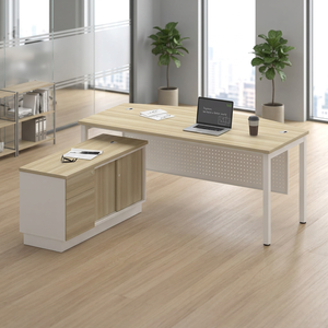 Escritorio de Oficina Rectangular de Acero Boras Ash, Diseño Moderno y Minimalista, Duradero, Uso Comercial, Oficina en Casa, Suecia, DIY - Product Image 2