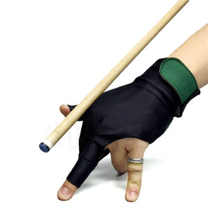 Wholesale Custom Billiards Gloves Non Slip Pad 3 Fingers Pool Cue Snooker Gloves for Left Hand - Product Image 3
