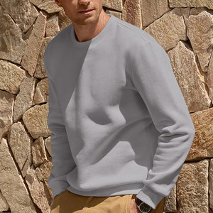 Sweat-shirt pour homme personnalisé doublé polaire, col rond en coton épais, chaud, pour l'entraînement par temps froid, streetwear, séchage rapide - Product Image 4