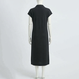 Conjunto de Bata de Dormir de Terciopelo para Mujer, Diseño Sólido con Letras, 100% Algodón Transpirable, Ecológico, Cintura Elástica, Manga Larga - Product Image 3