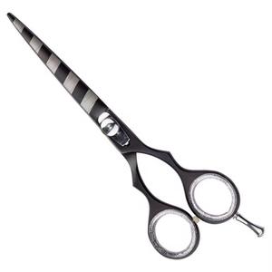 Ciseaux de coiffure professionnels en acier inoxydable 440C, lame tranchante, manche moyen, pour droitiers, usage en salon, légers, réutilisables - Product Image 1