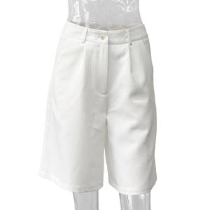 Enyami Pantalones Cortos de Verano para Mujer, Estilo Bermuda, Casual, de Pierna Ancha, Plisados, Elegantes, con Bolsillos - Product Image 2