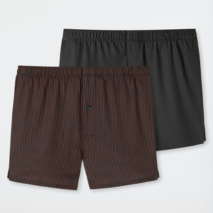 Calzoncillos bóxer sin costuras de cintura media para hombre, de tela de punto transpirable, de secado rápido, con logo digital impreso en la cintura y patrón liso. - Product Image 6