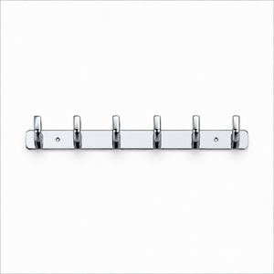 Premium Rectangle Stainless Steel Waterproof <b>Wall</b> Hook <b>Rail</b> <b>Heavy</b> <b>Duty</b> Multi Hook Coat Rack <b>Wall</b> <b>Mounted</b> Organizer <b>Clothes</b> - Product Image 1