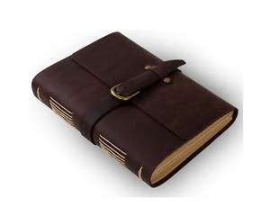 Wholesale Custom Leather Journal Unique Handmade White Cotton <b>Blank</b> Paper Leather Strap Book Handmade Journal Dairy <b>Notebook</b> - Product Image 3