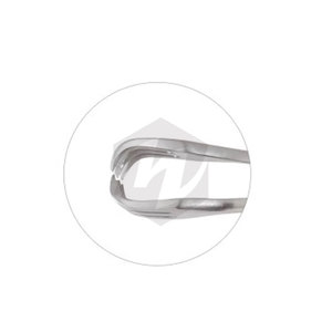 Pinzas Teale Vulsellum Premium de 10 Pulgadas, Curvas Lateralmente, 4x5 Dientes, Mandíbulas de 5 mm de Ancho, para Ginecología, Cervix, Cirugía Manual - Product Image 6