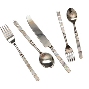 Luxury Mother Of Pearl <b>Handle</b> Cutlery Set Elegant Stainless Steel Flatware Set Modern Wedding Home Restaurant Dinnerware Gift - Product Image 1