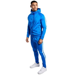 Survêtement à forte demande pour hommes, pull à capuche uni personnalisé, ensembles de jogging imprimés à rayures latérales avec cordon de serrage à des prix très bon marché - Product Image 4